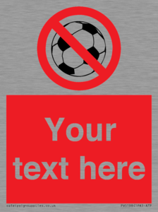 Custom No Ball Games Sign